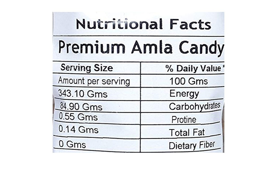 Leeve Dry fruits Premium Amla Candy    Pack  400 grams